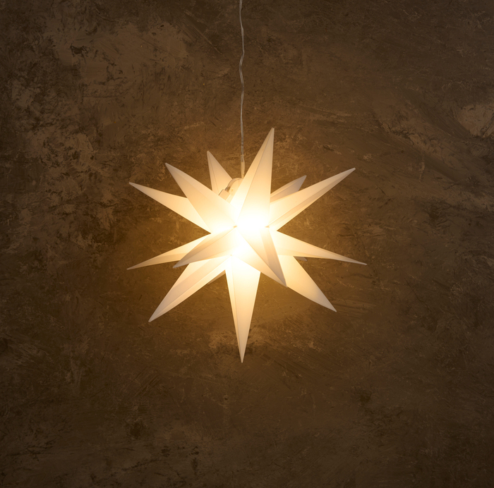 Julestjerne 3D med LED Ø27 cm